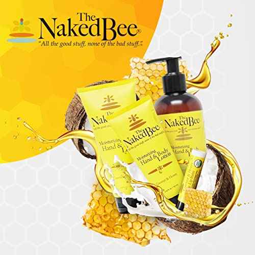 The Naked Bee Orange Blossom Honey with Ceramide 3, Serious Hand Repair Cream Lotion - 2 Pack
