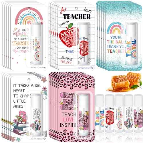 15 Pack Christmas Teacher Appreciation Gifts Bulk Lip Balms Employee Staff Appreciation Teacher Team Thank You Gift Bulk Fall Halloween Thanksgiving Party Favor Basket Stuffers for Women Men (Classic)