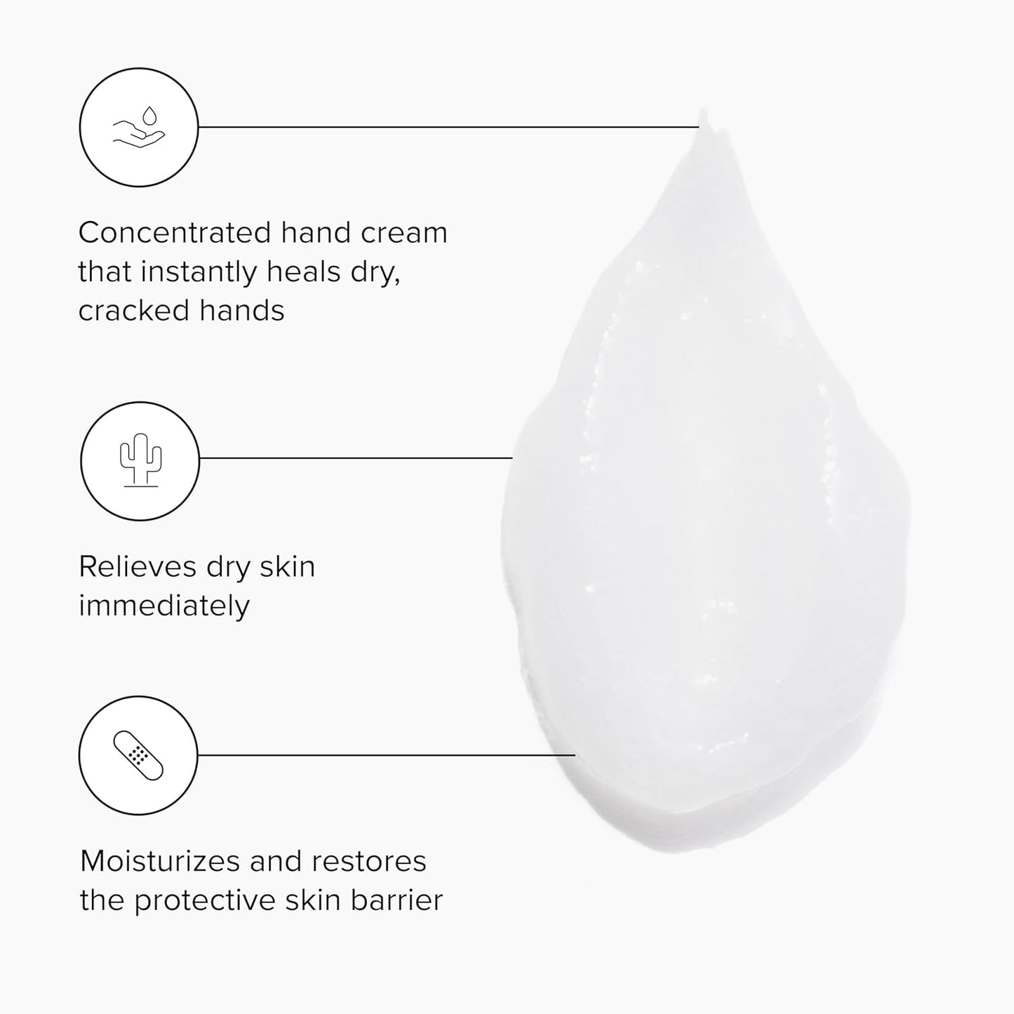 DRMTLGY Hand Cream for Dry Cracked Hands - Fragrance Free Hand Lotion For Dry Hands - Moisturizing Hand Repair Cream for Women and Men