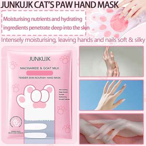 6PCS Hand Masks,Hydrating Hand Masks Moisturizing Gloves Overnight for Dry Cracked Hands,Daily Hand Care Hand Masks Gift Set for Women and Men A