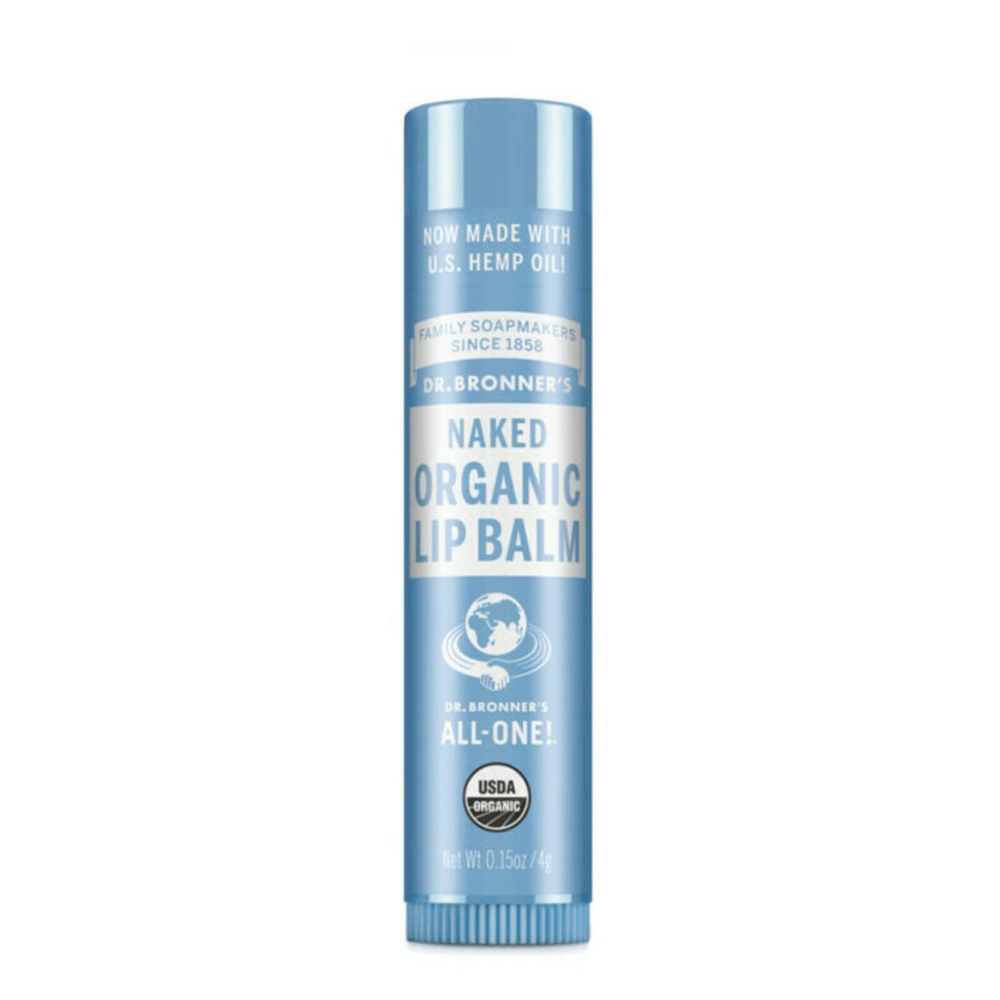 Dr. Bronner's Organic Lip Balm-Naked-0.15 oz