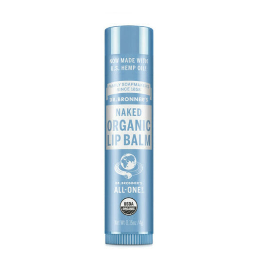 Dr. Bronner's Organic Lip Balm-Naked-0.15 oz