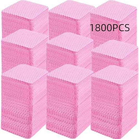 1800 PCS Lint Free Nail Wipes, Gel Nail Polish Remover Wipes, Absorbent Soft Non-woven Fabric Nail Cleaning Pads Lash Glue Wipe Cleaning Pads, Eyelash Extension Glue Wipes for Lash Extension Supplies