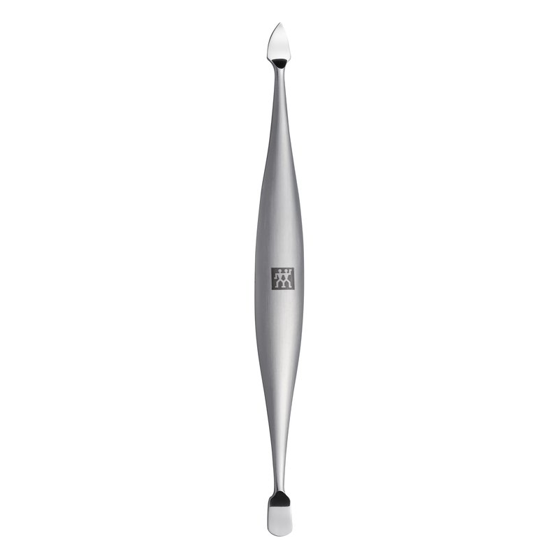 ZWILLING Cuticle Pusher (nail cleaner, double ended tool, suitable for natural and artificial nails), Premium, Silver, 5 inch