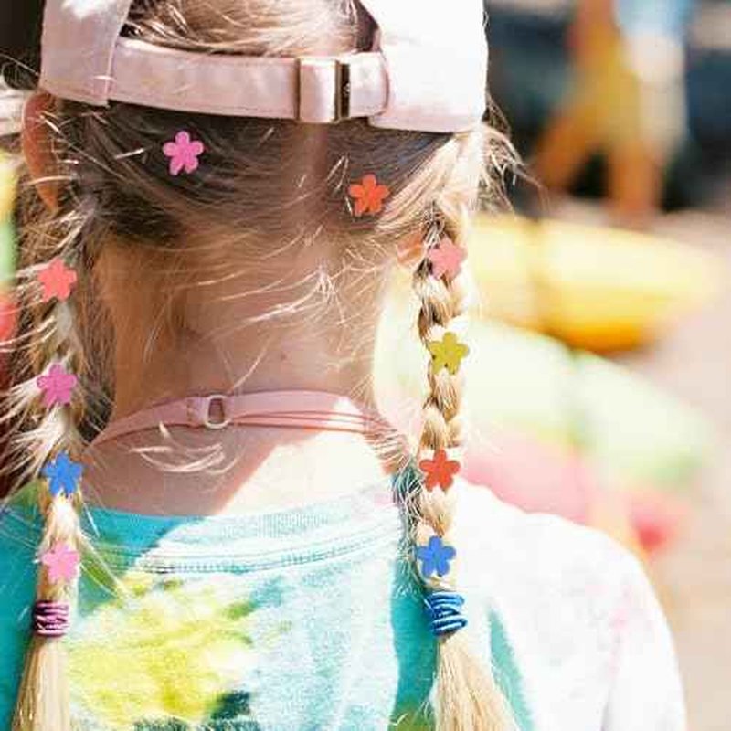 Mini Flower Hair Clip Flower Clips,Colorful Mini Hair Claw,for Women, Girls,Baby, Toddler Bangs Strong Grip Small Tiny Rainbow Hair Clips (50, Matte Colors)