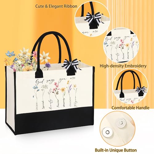 Christian Gifts for Women Faith Based Birthday Gift for Womens Religious Gifts for Womens Tote Bag