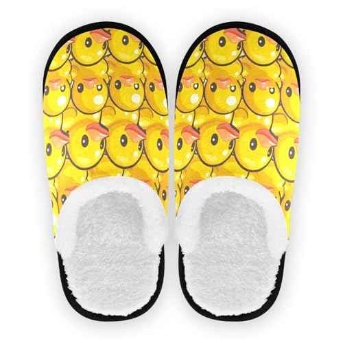 Boccsty Yellow Duck Spa Slippers Christmas House Slipper Indoor Outdoor Halloween Home Shoes for Men Woman