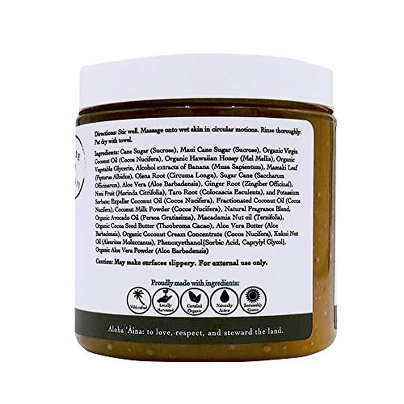 Ola Tropical Apothecary Passion Fruit Sugar Polish with Pure Tropical Oils and Plant Extracts - 11.6 Oz