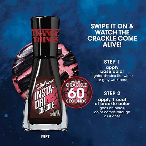 Sally Hansen Insta-Dri x Stranger Things Nail Polish, Rift, 0.31oz
