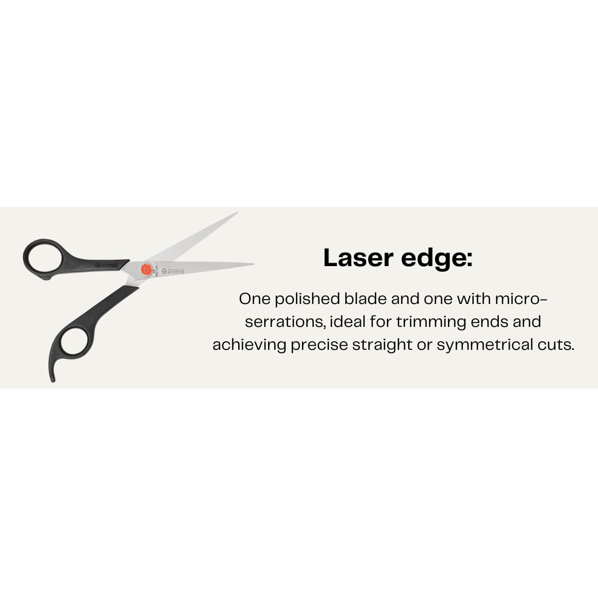 Mundial 663-7 Red Dot Lightweight 7-1/2-Inch Barber Shears, hair accessories for perfect haircut (tijera leve para cortar pelo) (Pack of 2)