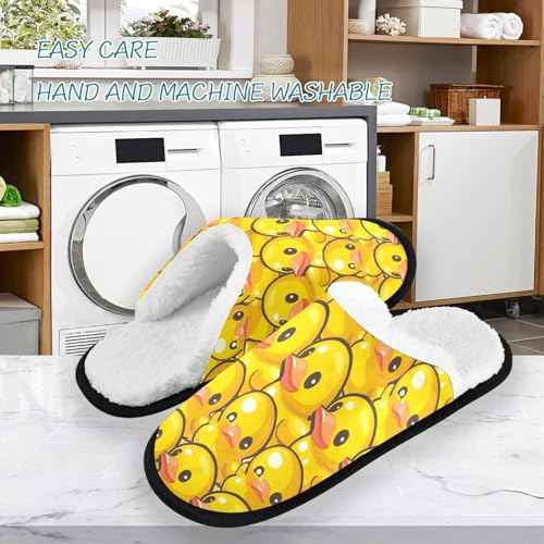 Boccsty Yellow Duck Spa Slippers Christmas House Slipper Indoor Outdoor Halloween Home Shoes for Men Woman