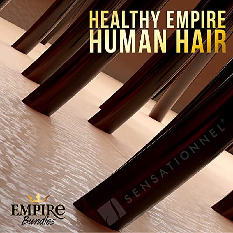 Sensationnel Empire Bundles- Straight 10a Tangle Shed Free Human Hair for Weaving and Sew in Styles - 1 pack (18 inch, NATURAL)