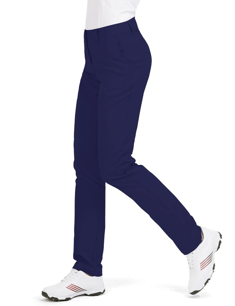 Women's Golf Pants Stretch Straight Leg Pants Quick Dry Lightweight with 5 Pockets Athletic Work Casual for Women Size 10 Navy Blue