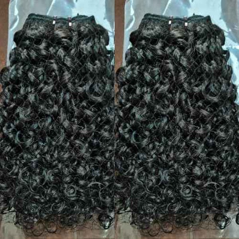 16A Double Weft Pixie Bouncy Curly Human Hair Bundles 22 22 22 Inchs Burmese Curly Human Hair Bundles 3C4A 100% Unprocessed Brazilian Raw Virgin Hair Extensions Quick Weave Extensions Natural Color