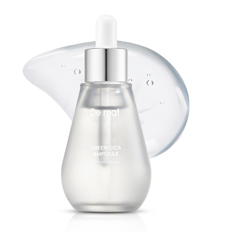 Green Cica Ampoule with 72% Green Tea, Cica & 8-Layer Hyaluronic Acid | Soothing & Sebum Control Pore Serum for Blackheads and Enlarged Pores | For Oily & Combination Skin (1.69 fl oz)
