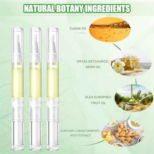 Nail Growth Oil,Radiant Nail Growth Oil Pen,NailOil For Growth And Strength Rejuvenation for Moisturize Strengthen Nail Care (3Pcs)