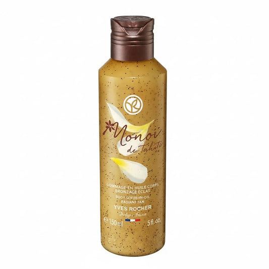 Yves Rocher Monoï de Tahiti Body Scrub - Exfoliating Oil with Coconut Shells & Hydrating Formula | 150ml