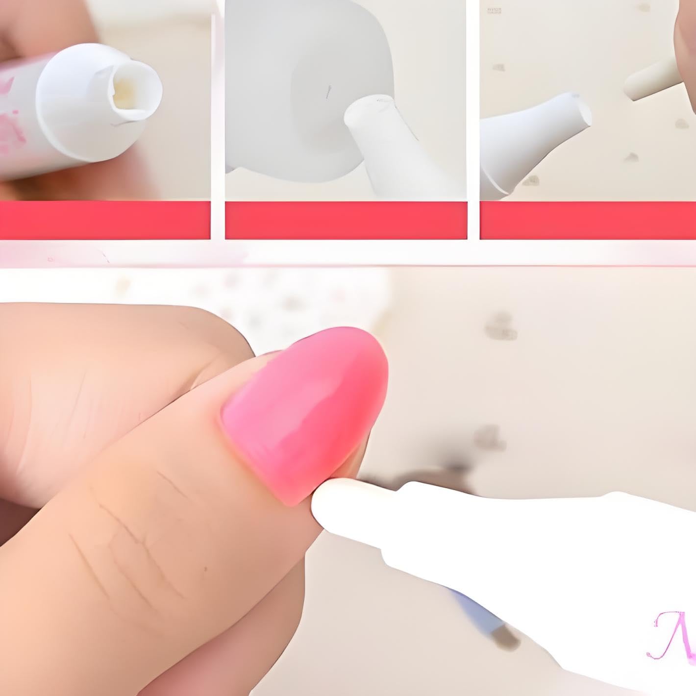 Nail Polish Corrector Pen with 3 Replaceable Tips - Manicure Tool for Quick Nail Art Mistakes Cleanup