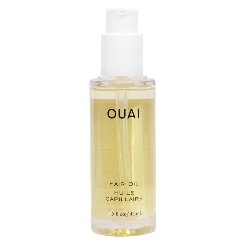 OUAI Hair Oil - Frizz Control Heat Protectant Oil for Shine & Smooth Split Ends | Color Safe, 1.5 fl oz
