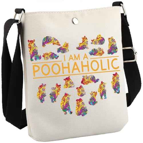 Bear Gift Cartoon Character Fans Gift Bear Accessories I Am A Poohaholic Travel Bag (Poohaholic CB)