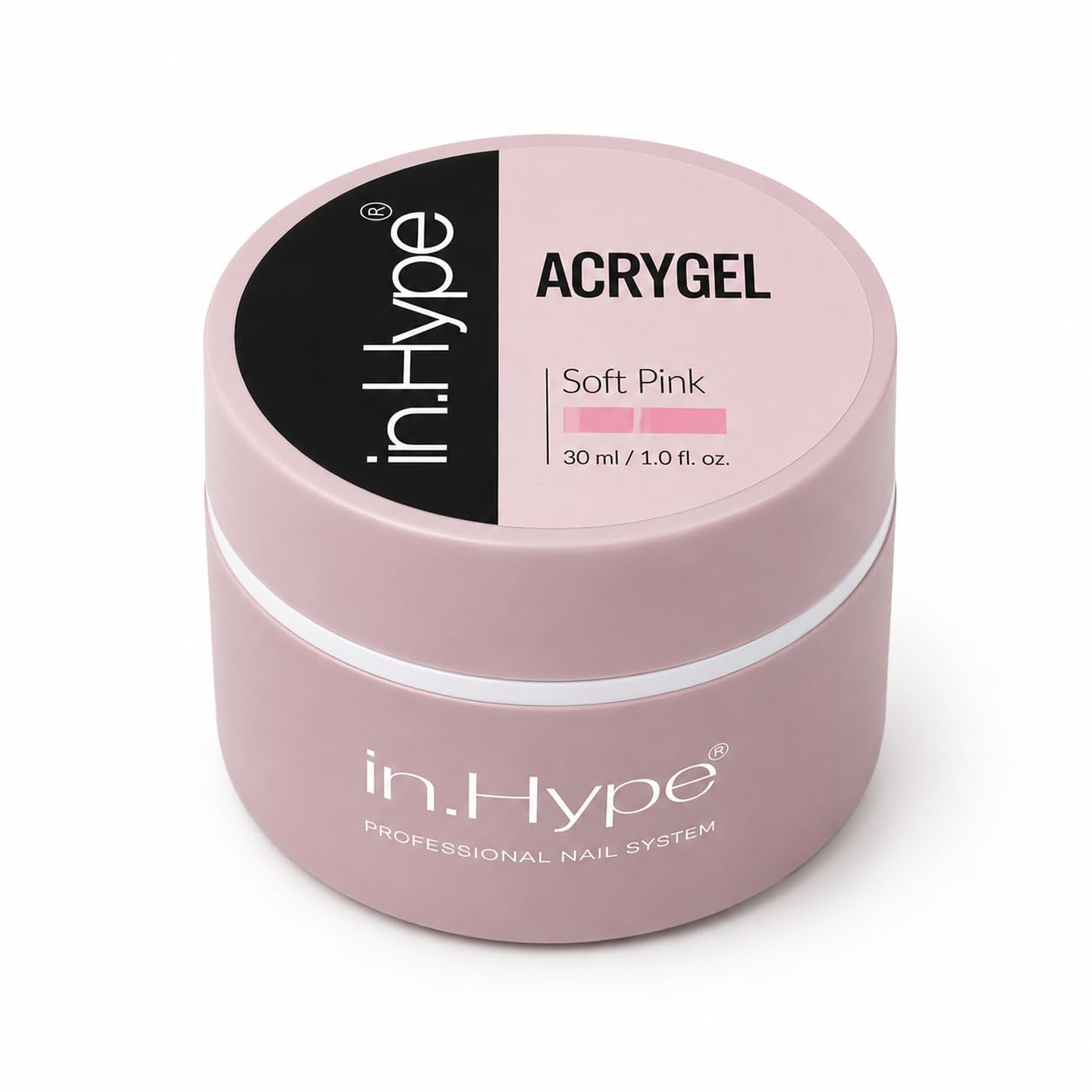 IN.HYPE Acrygel Poly Nail Gel – New Formula, Smooth Non-Grain Texture, Professional Builder Gel for Nail Extensions & Overlay, Easy Control Nail Enhancement Gel Soft Pink