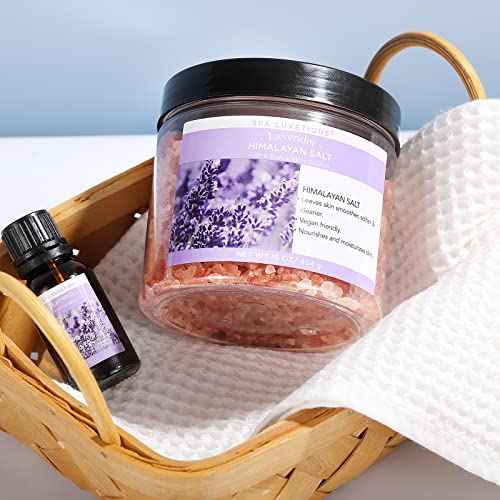 Spa Luxetique Epsom Salts for Soaking, 3.17lbs Bath Salts Gifts with Lavender, Rose, Chamomile Scent as Christmas Gifts for Woman, Spa Sets for Mom