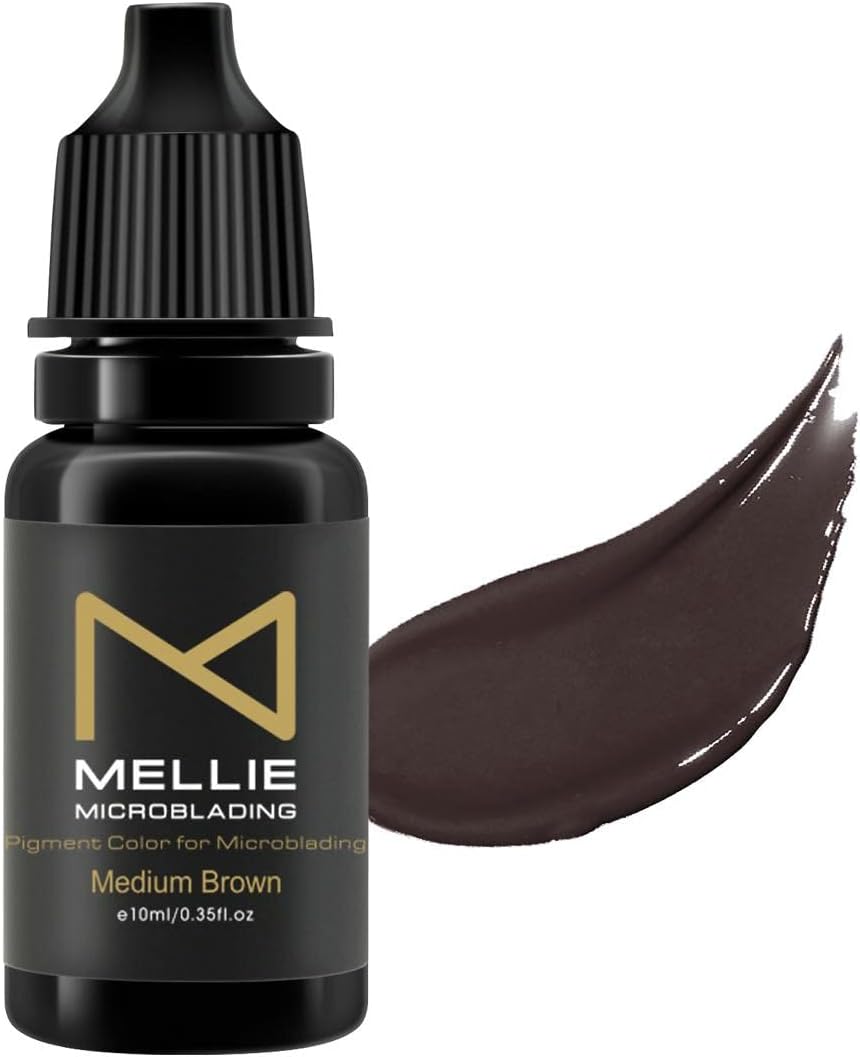 Microblading Pigment - Medium Brown 10 ml | Medical Grade, No Mixing, Long Lasting for Professionals