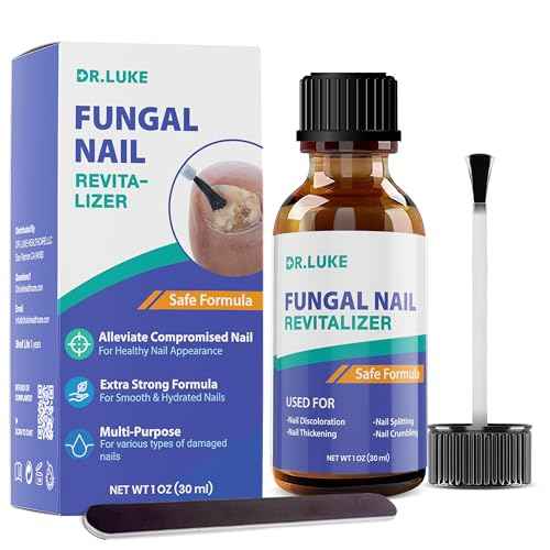 Dr. Luke Toenail Fungus Revitalizer Tough on Nails: Nail Fungus Refresher Liquid for Discolored Nails 1 oz (Packaging May Vary)