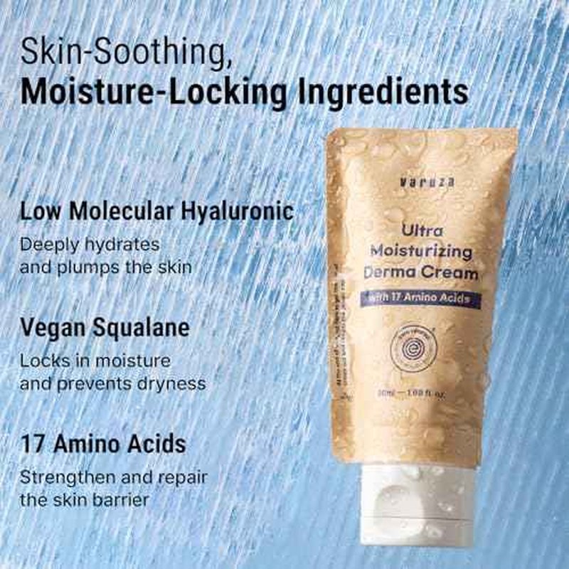Ultra Moisturizing Derma Facial Cream with 17 Amino Acids Vegan Nano Liposome Cream Low Molecular Weight Hyaluronic Acid Oil Free (Ultra Moisturizing Derma Cream x 2EA)