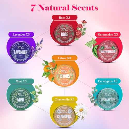 W&E Choice Shower Steamers Aromatherapy 21 Pack- Shower Bombs with Natural Essential Oils for Daily Relaxation & Stress Relief, Birthday/Christmas Gifts for Women, Mom, Wife