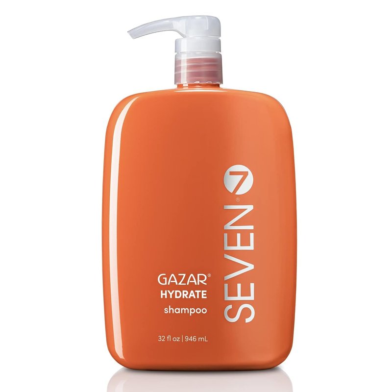 SEVEN Hair Care Gazar Hydrate Sulfate Free Shampoo for Women & Men, Sulfate & Paraben Free, Cruelty Free with Pro Vitamin B5, Sugarcane + Moisturizing Cactus Flower for Dry Hair, Made in USA