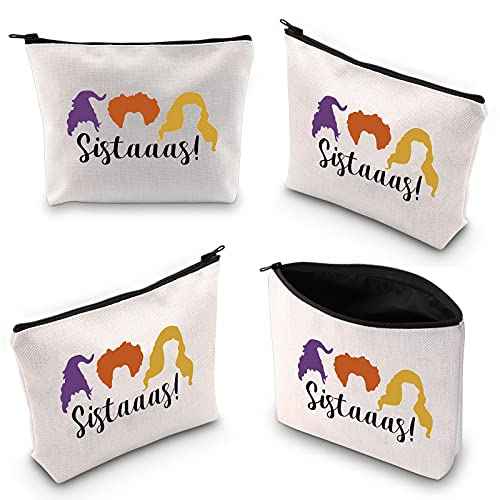 WCGXKO Sistaaas Sanderson Sisters Inspired Zipper Pouch Makeup Bag (Sistaaas)