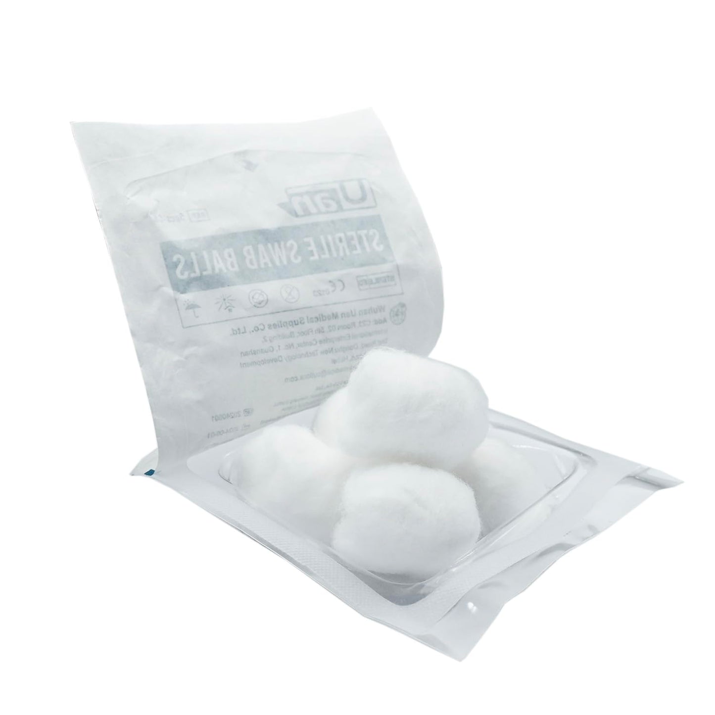 Cotton Sterile Wound Care Swabs - Individually Packaged, Sterilized (Cotton Balls (S) (5pcs/Pack)), 2 Box