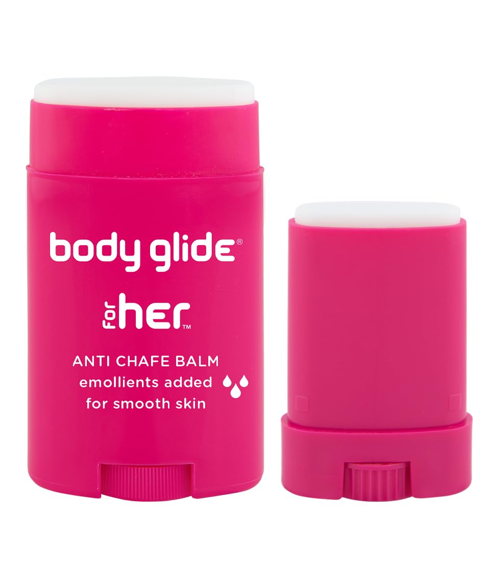 BodyGlide For Her Anti Chafe Balm, 1.5oz & 0.35oz Bundle + Body Glide Original Anti Chafe Balm | 1.5oz