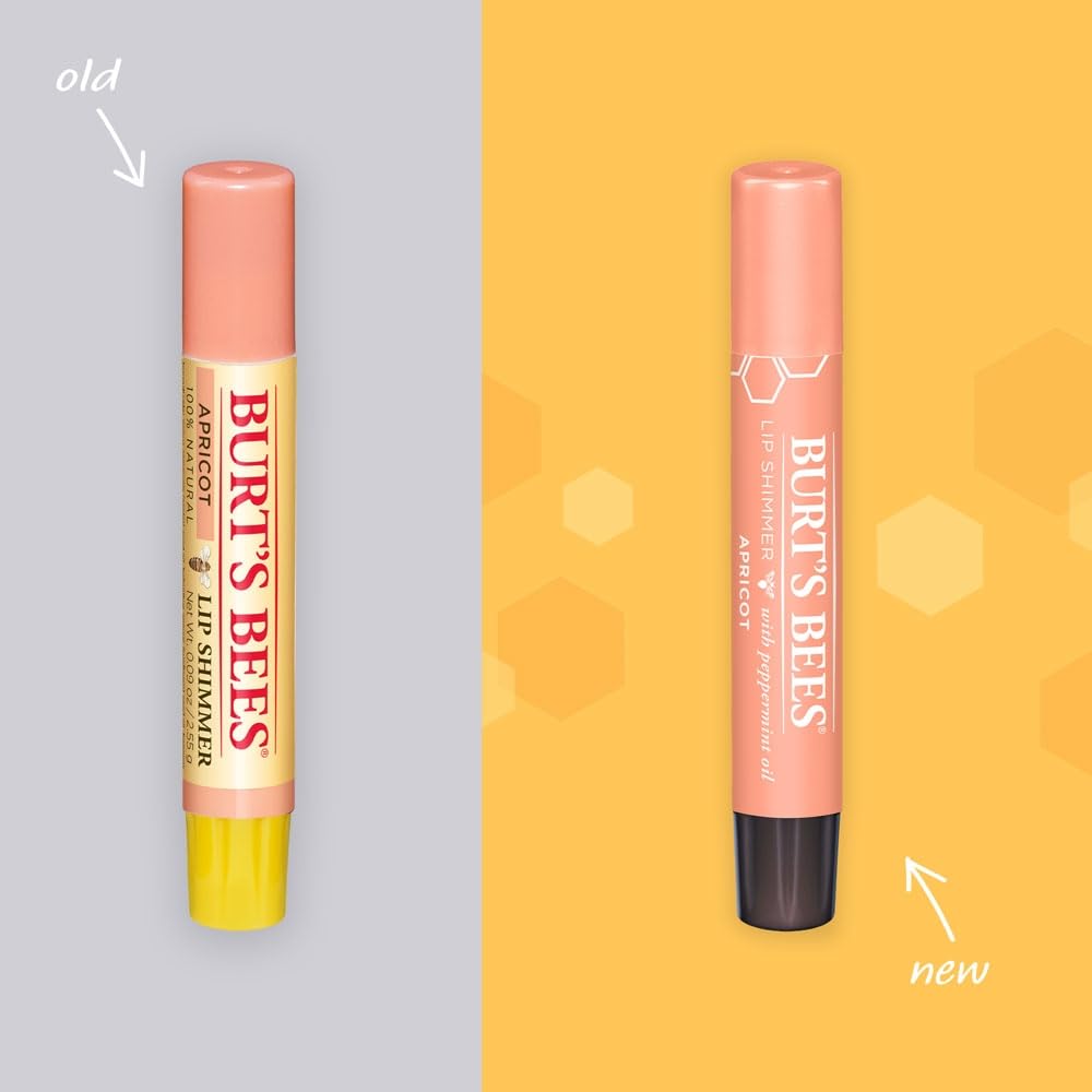 Burt's Bees Lip Balm Easter Basket Stuffers, Moisturizing Lip Shimmer Spring Gift for Women, for All Day Hydration