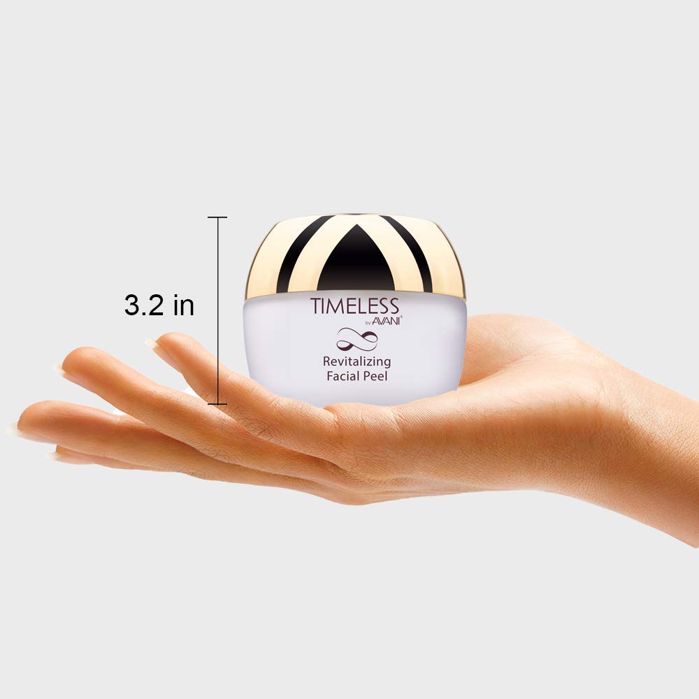 Timeless by AVANI Revitalizing Facial Peel | Enriched with Natural Plant Extracts and Vitamins E & C | Removes Dead Skin Cells, Excess Oil, Dirt, & All Other Impurities - 1.7 fl. oz.
