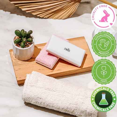 Siliglass Pumice Stone Callus Remover for Feet, Elbows, Hands, and Knees, Spain Made - 2 in 1 Pedicure Exfoliator and Scrubber for Rough, Hard Skin (1 Pack)