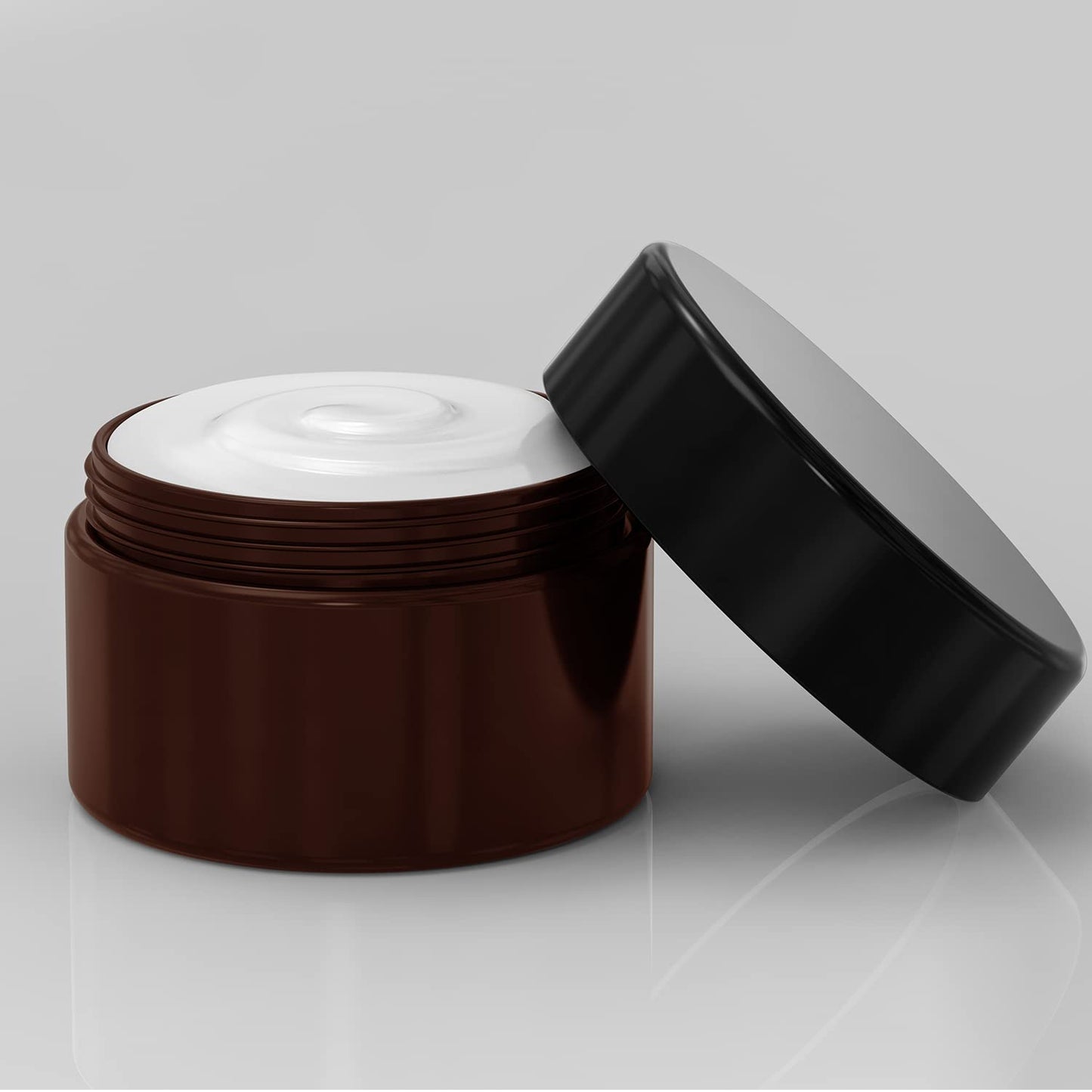 8 oz Plastic Cosmetic Jars for Lotion, ointment, Beauty Products 12 Pcs