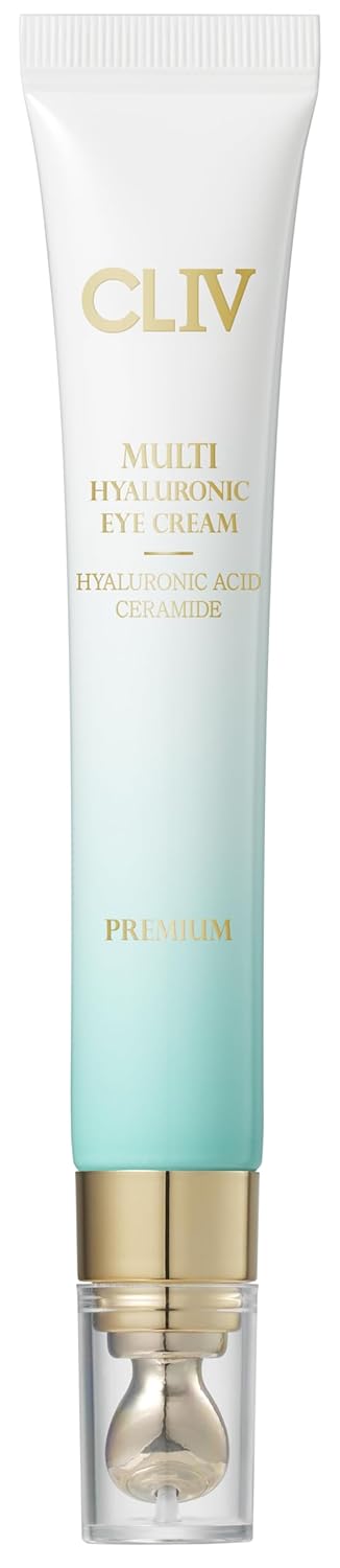 Multi Hyaluronic Hydrating Eye Cream - 9 Layers of Moisturizing Hyaluronic Acid | Special Applicator for Targeted Eye Care (0.67 fl oz, 20ml)