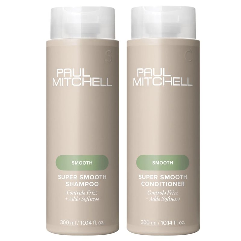 Paul Mitchell Super Skinny Smooth Gift Set with Shampoo, Conditioner, and Serum for Frizz Control, Heat Protection, and Color Protection