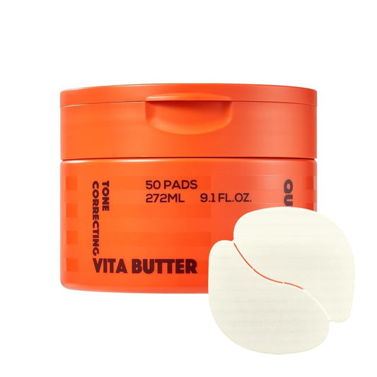 MissDragon Vita Butter Tone Correcting Quilt Toner Pad (50 Pads, 200 Fabrics) – Vegan Korean Skincare Facial Hydrating Vitamin C NiacinamideToner Pads for All Skin Type