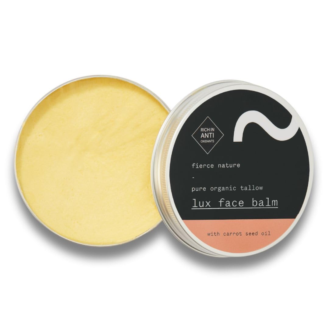 Luxe Face Balm - Vitamin-Rich Carrot Seed Oil Moisturizer | Unscented 100g for Men & Women