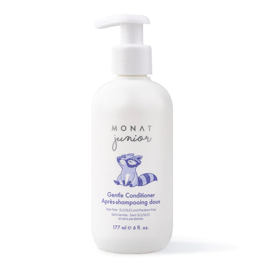 MONAT Junior Gentle Conditioner - A safe and gentle Anti Frizz Hair Conditioner for children that rinses out quickly. All Natural Tear-free, Sulfate & Paraben-free - Net Wt. 177 ml e / 6 fl. Oz.