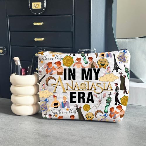 WCGXKO Princess Movie Gift Musical Lover Gift In My AnastaEra Makeup Bag Princess Fans Merch (Anasta Bag)