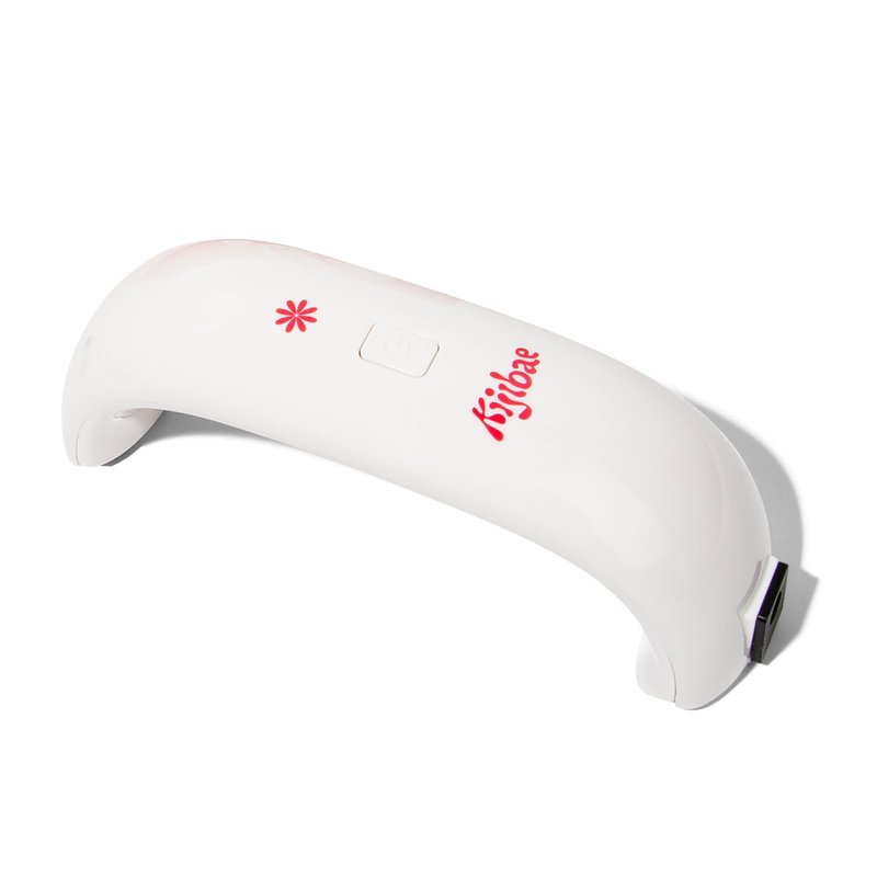 Kijibae UV LED Nail Strip Lamp - 9W Portable Nail Dryer for Semi-Cured Gel Strips | Dual Light with 3 LED Beads | Compact Mini Design Safe for All Gel Nails Travel Friendly (Cure Me)