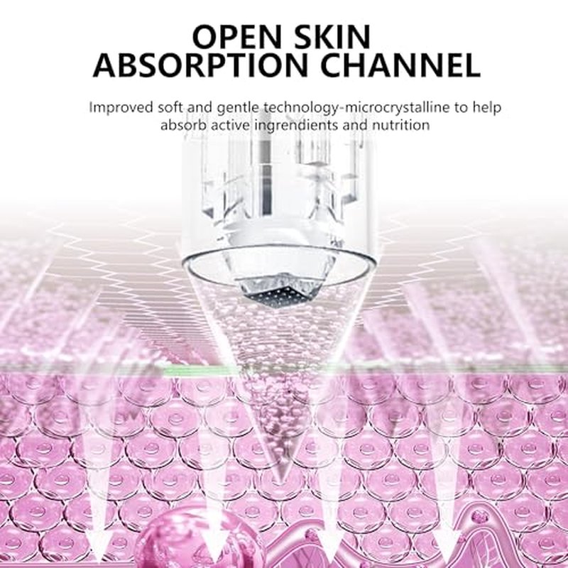 Facial Skin Care Product absorbs Device, LED Light Therapy face Massager, Thermal and Ice Cooling Roller