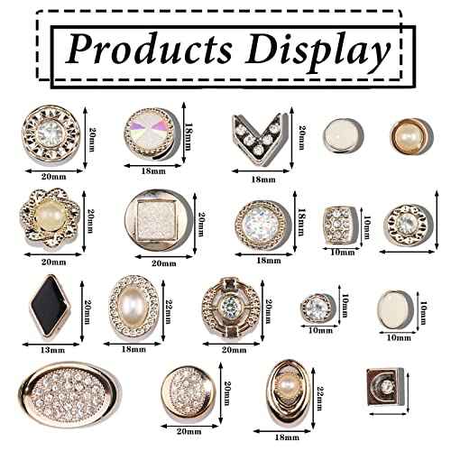 NAISKA 19PCS Rhinestone Hair Beads for Braid Gold Loc Dreadlocks Accessories Shiny Crystal Rhinestones Hair Braid Beads Pearl Hair Cuffs Hair Jewelry DIY Braids Accessories