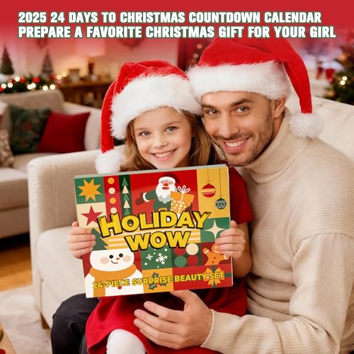 Makeup Advent Calendar 2025-24 Days Advent Calendar for Teen Girls Makeup Gift Set - Advent Beauty Calendar 2025, Individually Boxed Makeup & Cosmetic Surprises - Christmas Gifts for Teen Girls