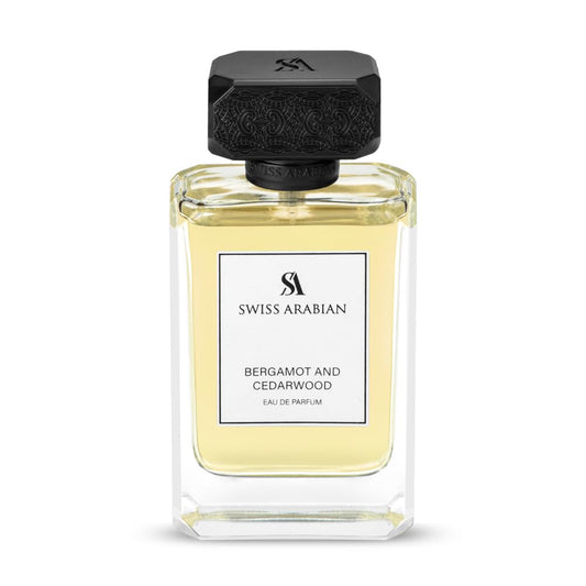 Swiss Arabian Bergamot and Cedarwood - Arabian Perfume for Men - Long-Lasting Cologne for Men - Eau de Parfum - Citrus, Woody Fragrances - 3.4 oz