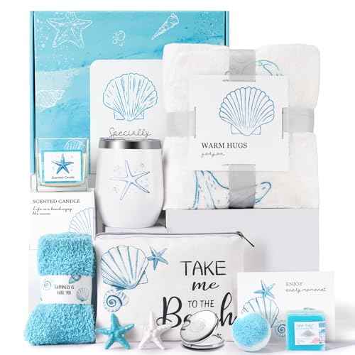 Birthday Gifts for Women£¬Gift Baskets for Women Self Care Gifts Get Well Gift Set for Her, Ocean Relaxing Care Package for Her Christmas, Mother¡¯s Day, and Valentine¡¯s Day